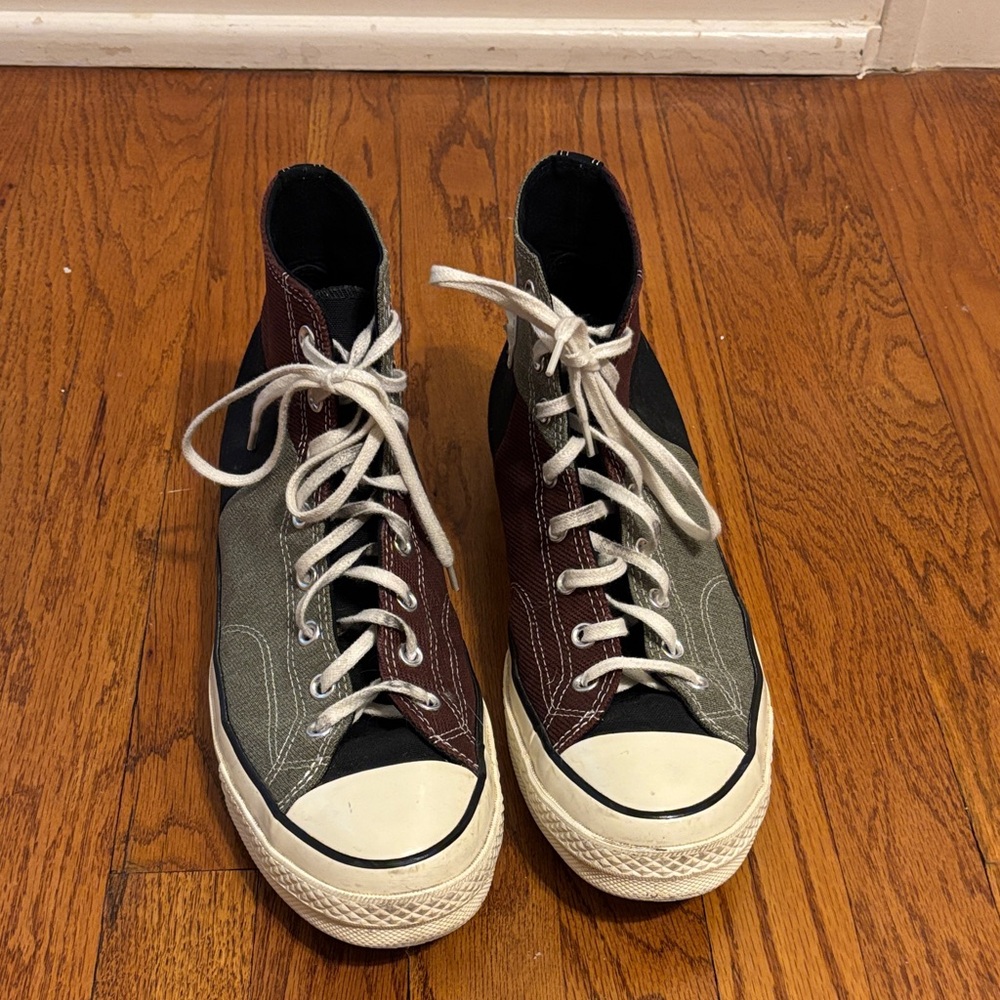 Converse Patchwork High-Tops With Cool Cut-Out St… - image 2